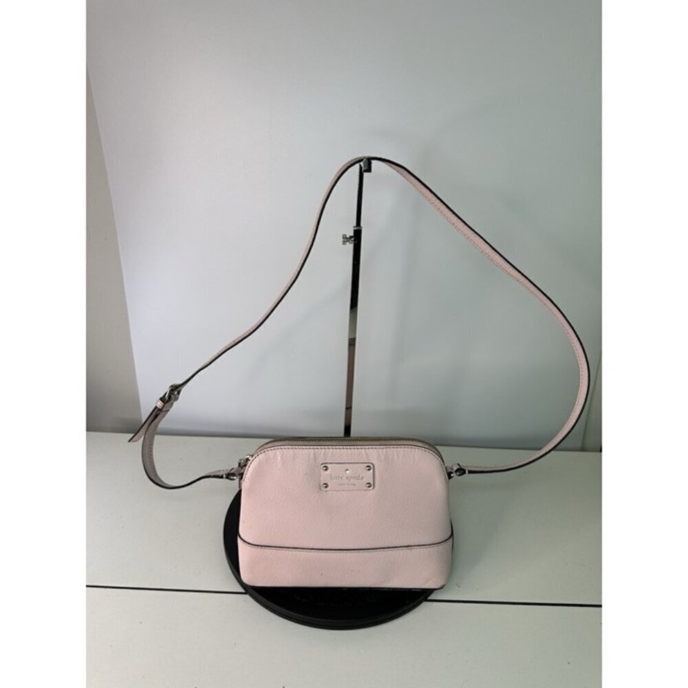 Kate Spade New York Light Pink Crossbody Shoulder Bag Canvas